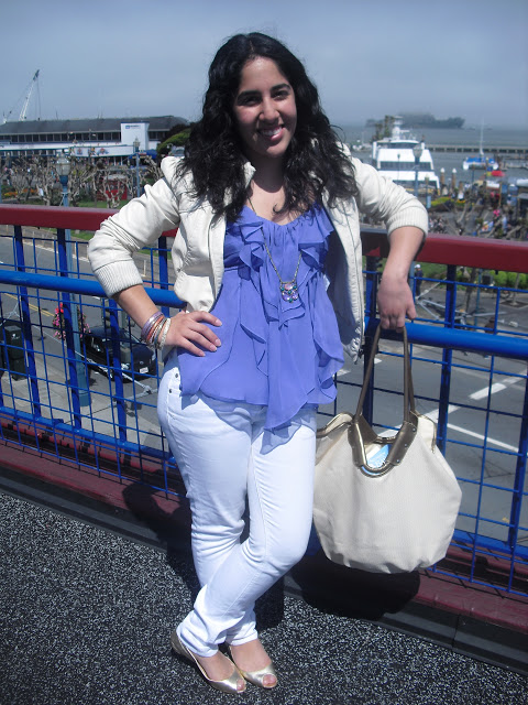 Pastel Top and Neutral Accessories