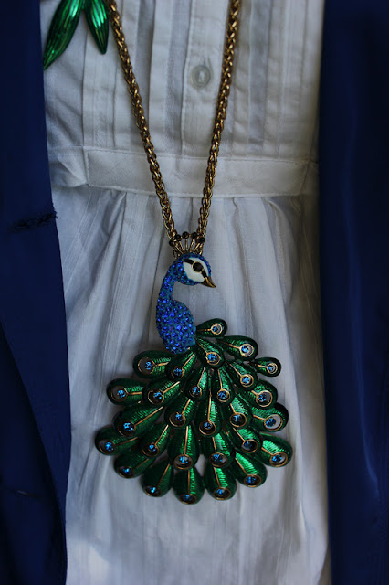 Betsey Johnson Peacock Necklace