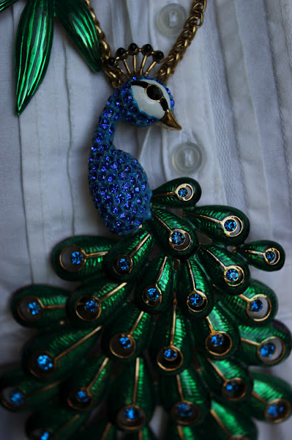 Betsey Johnson Peacock Necklace