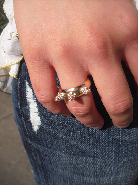 Gold Spike Ring