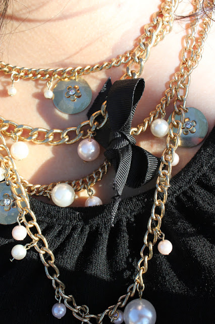 Chain and Pearl Necklace Forever 21