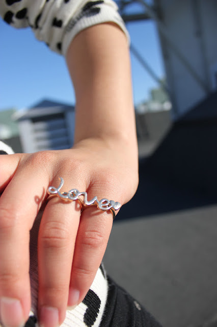 Gold Love Ring