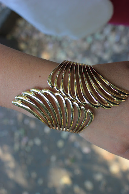 Gold Wings Cuff