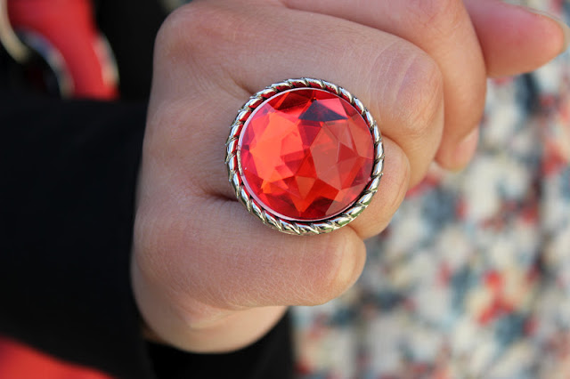 Orange Cocktail Ring