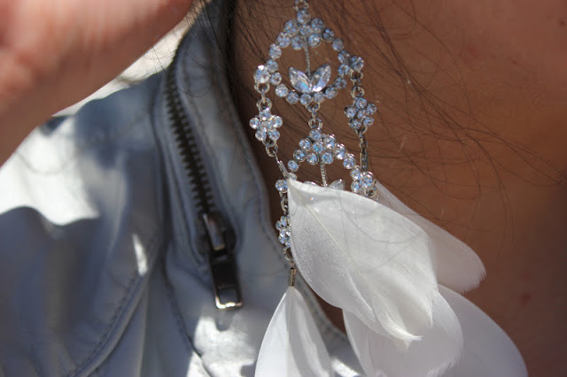 Chandelier Feather Earrings