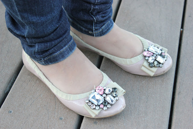 Forever 21 Pink Embellished Flats