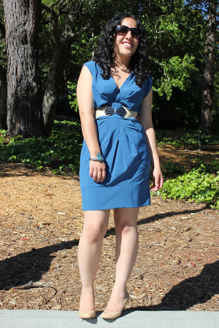 Forever 21 Teal Work Dress Outfit