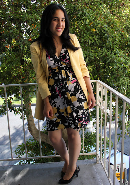 DVF Dress and Fendi Blazer