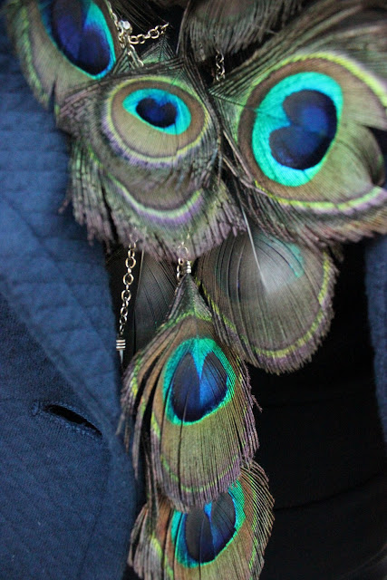 Peacock Feather Necklace