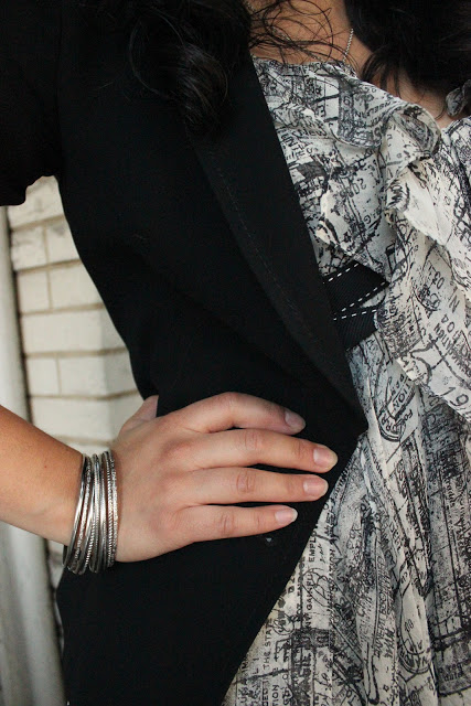 Forever 21 Bangles and Black Blazer