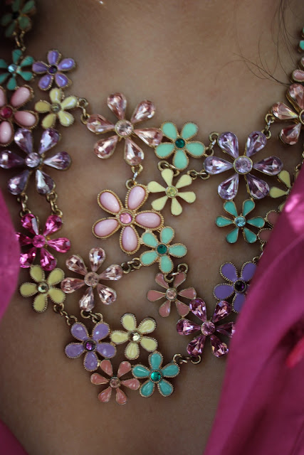 Flower Bib Necklace