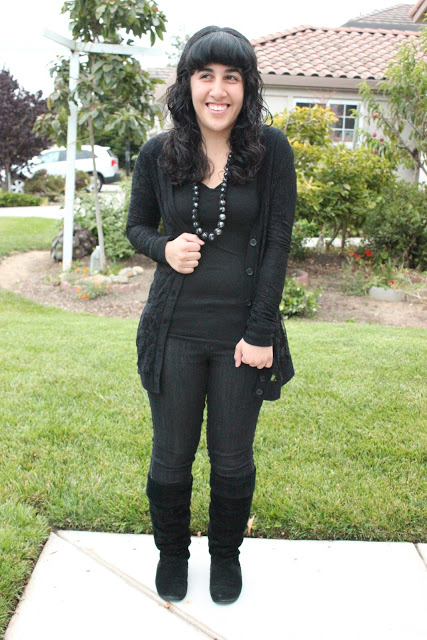 Casual Fall All Black Fashion Outfit