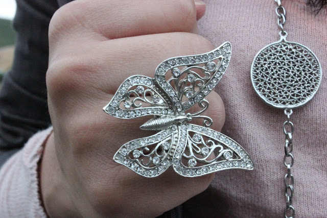 Silver Butterfly Ring