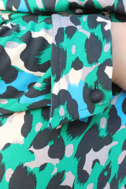 Green and Blue Leopard Print W