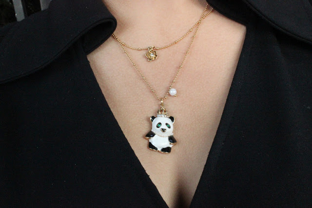 Betsey Johnson Panda Necklace