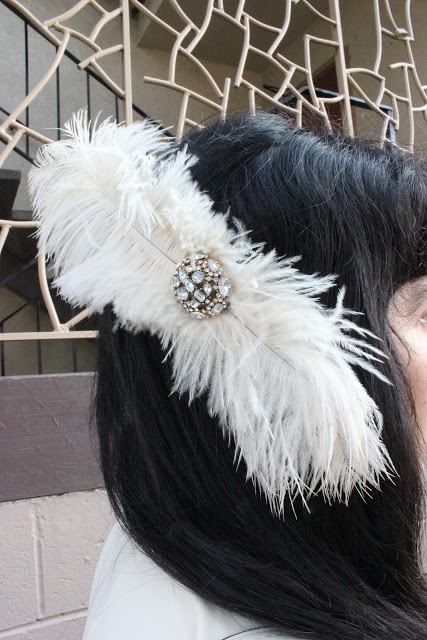 Forever 21 Ostrich Feather Hair Clip