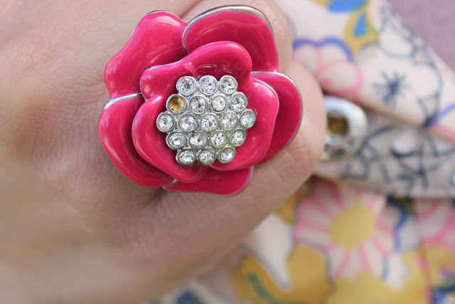 Forever 21 Pink Flower Ring