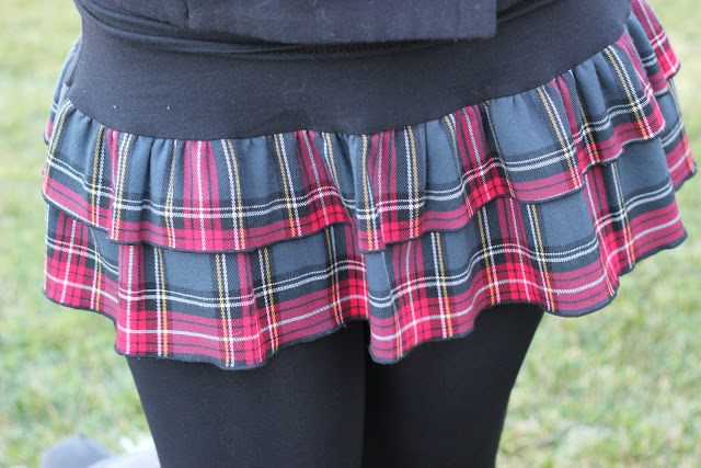 Red Plaid Skirt