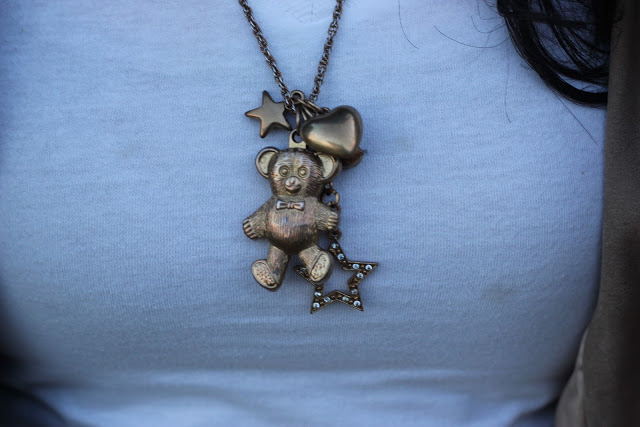 Teddy Bear Charm Necklace