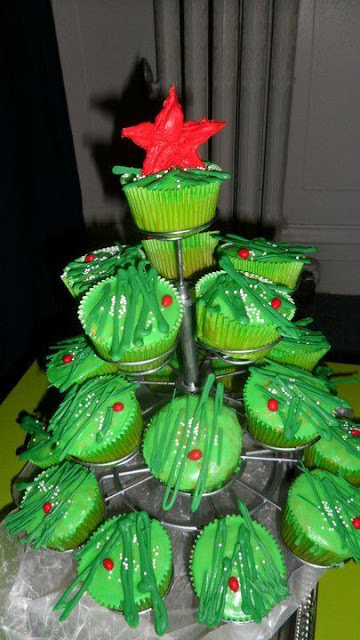 Christmas Tree Cupcakes