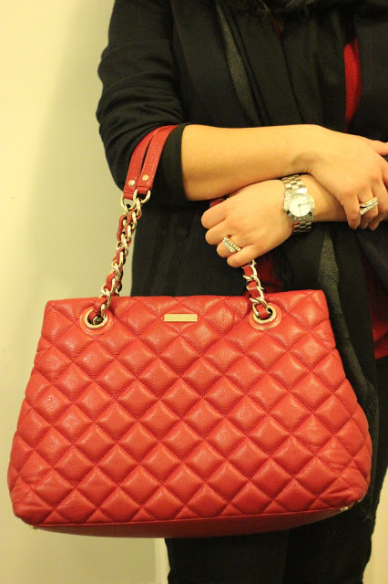 Kate Spade Quilted Red Purse