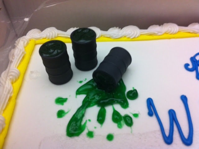 Hazardous Waste Drum Cake Topper