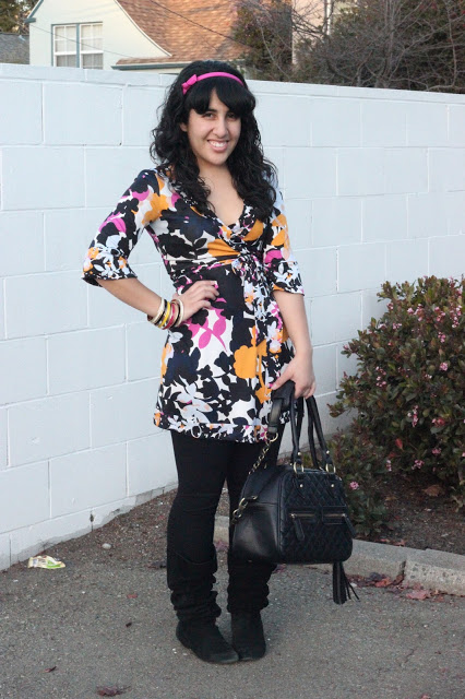 Wearing Florals During Winter