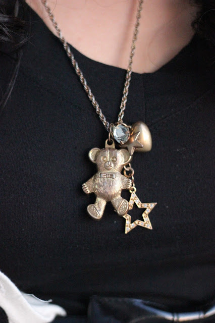 Teddy Bear Charm Necklace