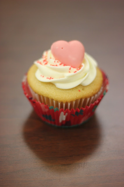 Pink Valentine's Day Cupcake