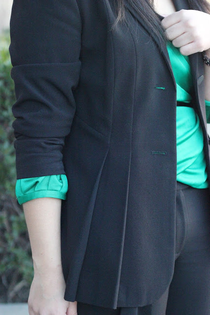 Pleated Blazer