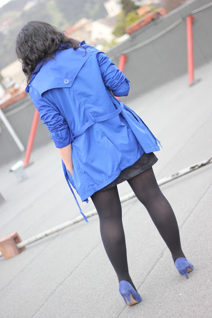 Blue Trench Coat