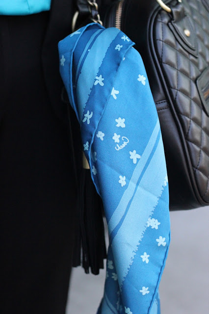 Blue Coach Scarf