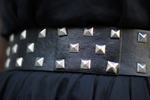 Studded Leather Belt