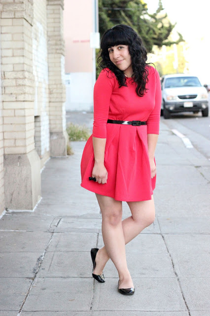 Red Skater Dress