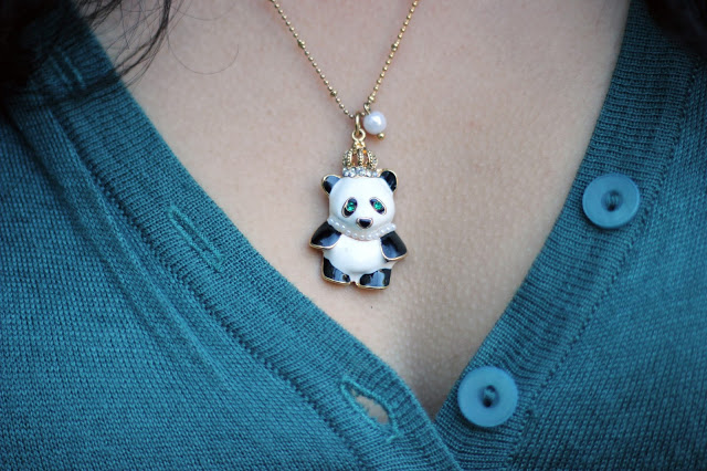 Betsey Johnson Panda Necklace