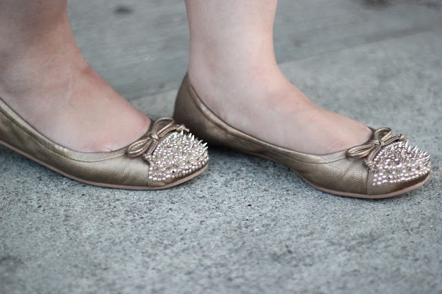 Sam edelman Gold Beatrix Flats