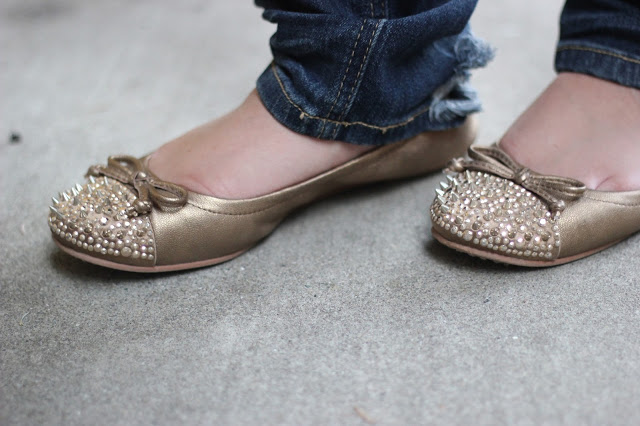 Sam Edelman Gold Beatrix Flats