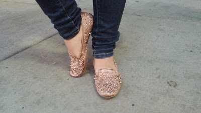 Pink Sam Edelman Spike Loafers