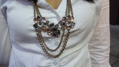 Pink Diamond Statement Necklace