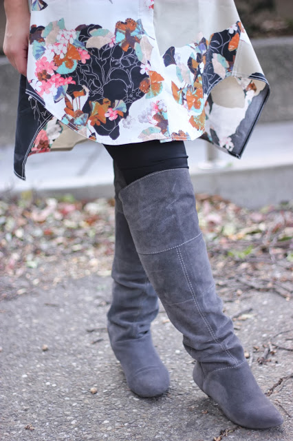 Steve Madden Grey Suede Boots