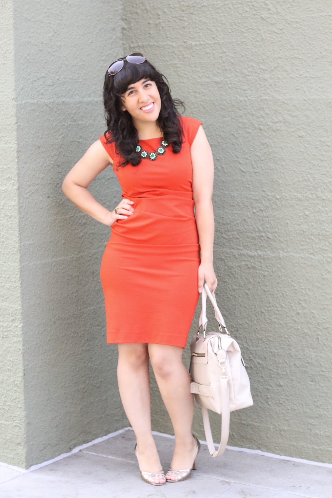 Orange DVF Dress