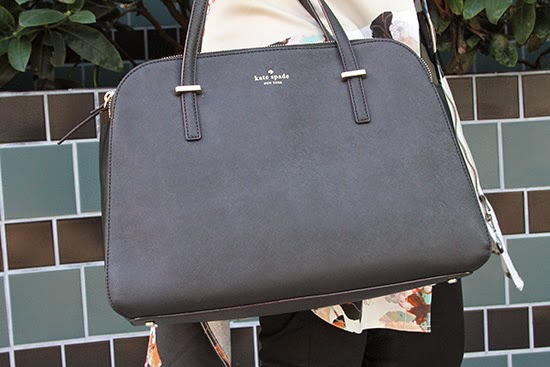 Kate Spade Elissa Upper Cedar Black Tote