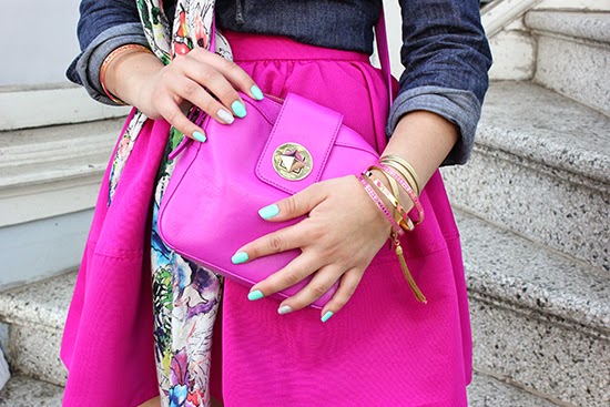 Kate Spade Handbag and Stacked Bracelets