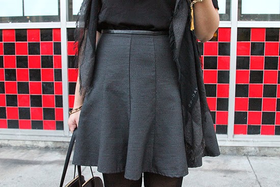 LE TOTE Search for Sanity Skater Skirt