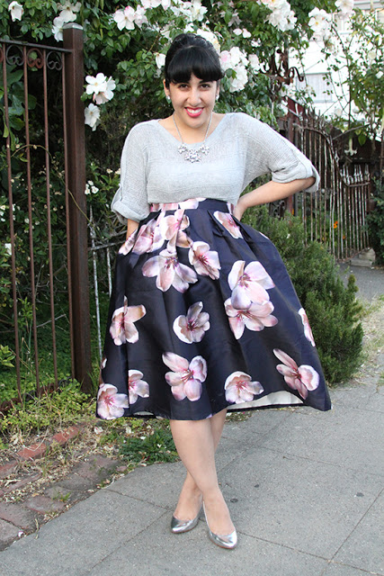 Chicwish Peach Blossom Skirt