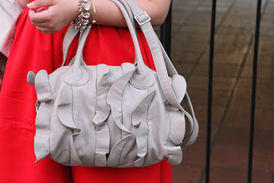 Ruffle Nude Steve Madden Satchel