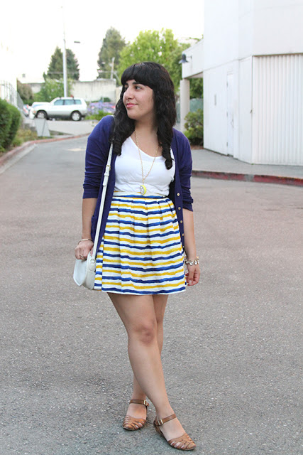 Blue and Gold Outfit Style Inspiration