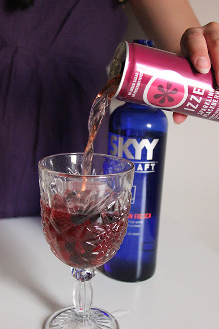 Blackberry Watermelon Fresca SKYY Barcraft Flavored Vodka Modern Cocktail Recipe