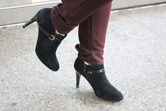 Nine West Black Suede Metra Booties Fall Boots