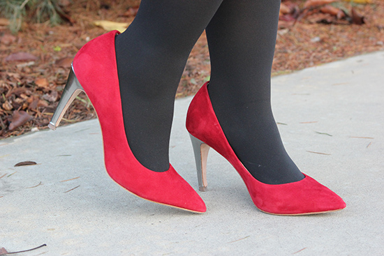 Diane von Furstenberg Red Suede Pumps